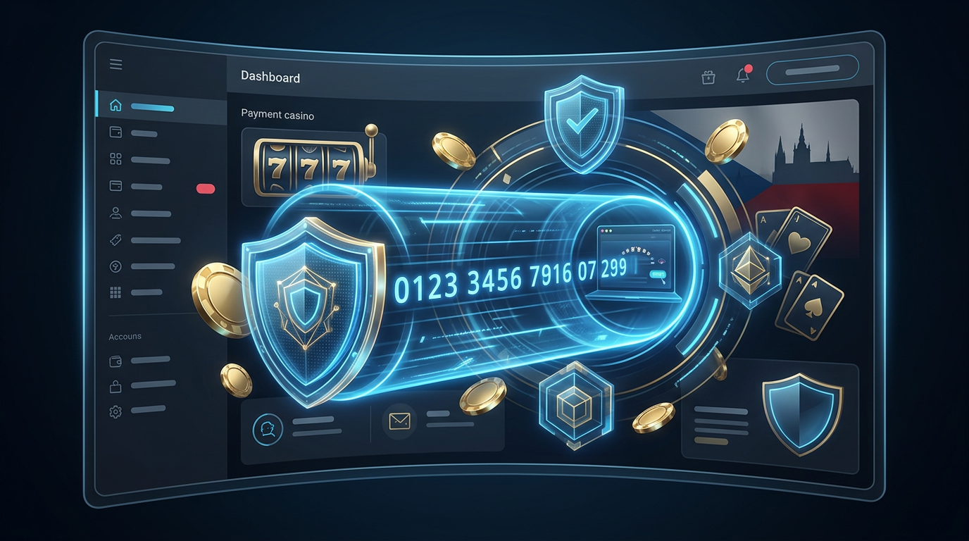 Digitální vizualizace bezpečné platby Paysafecard v českém online kasinu